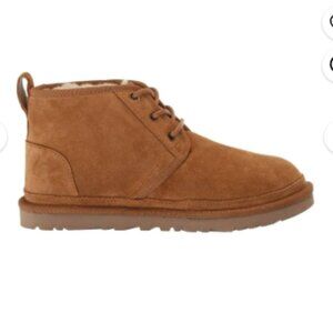 UGG Neumel Chestnut Suede Leather Tie Ankle Boots Size 8